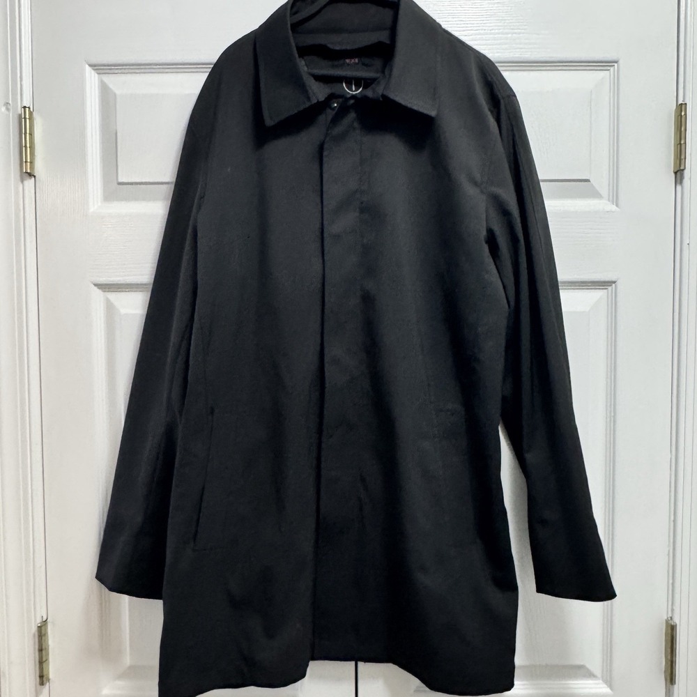 Tumi T-Tech Black Essential Gear Water Resistant‎ Rain Zip Snap Jacket Large